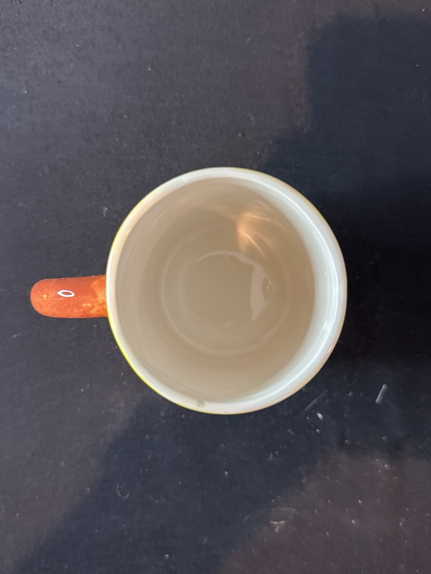 Pier 1 One Imports Floral Yellow Coffee Mug Cup 10oz 3 7/8" Tall