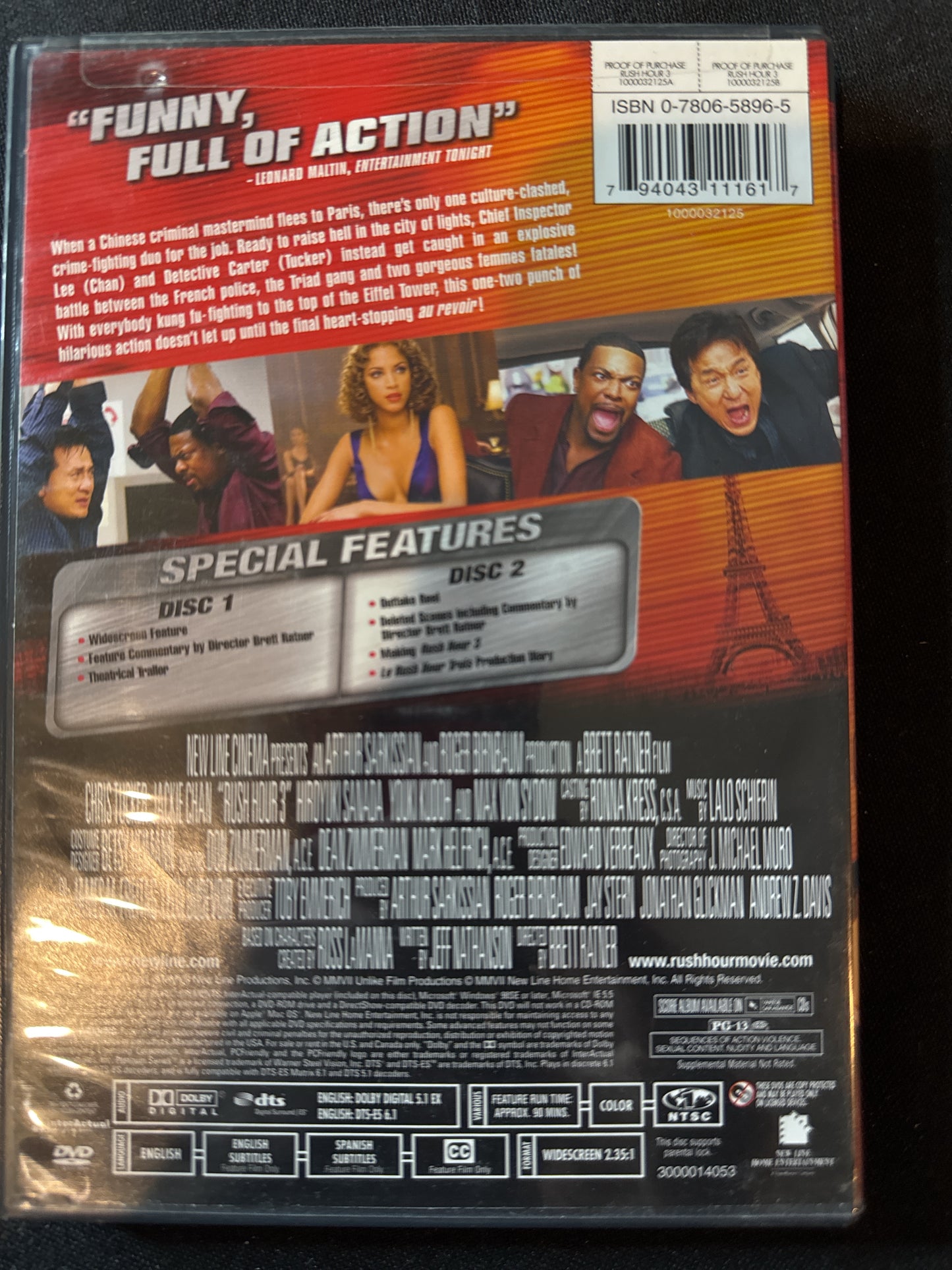 Rush Hour 3 2-Disc Platinum Series DVDs