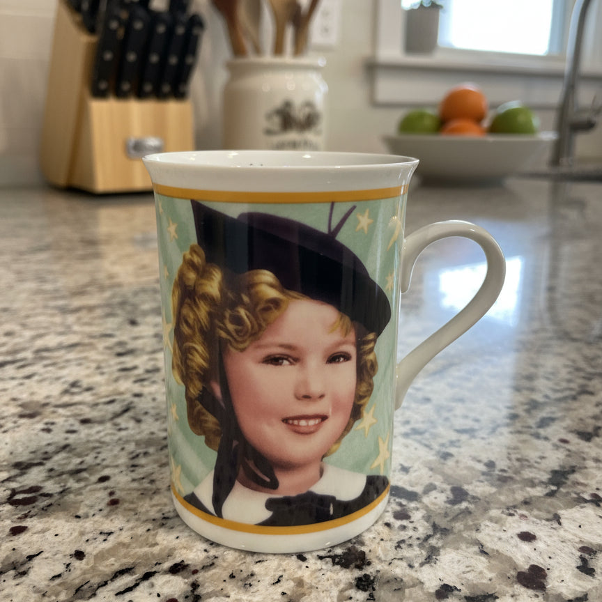 Danbury Mint Collector's Cup Shirley Temple Coffee Mug Cup 4 1/8" Tall Curly Top