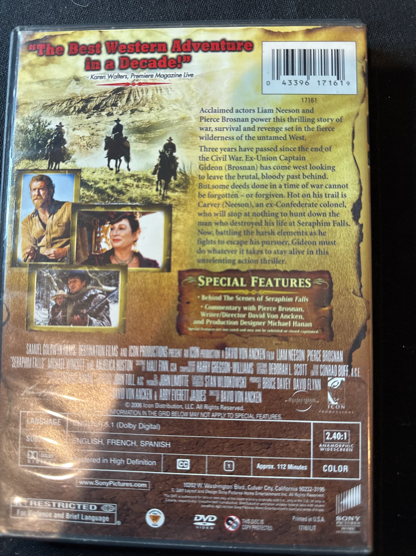 Seraphim Falls DVD