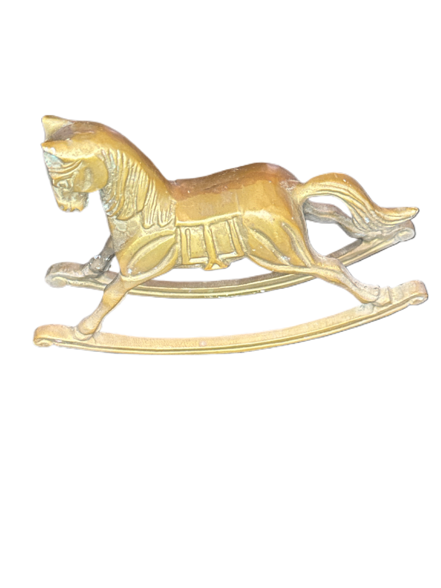 Solid Brass Vintage Rocking Horse