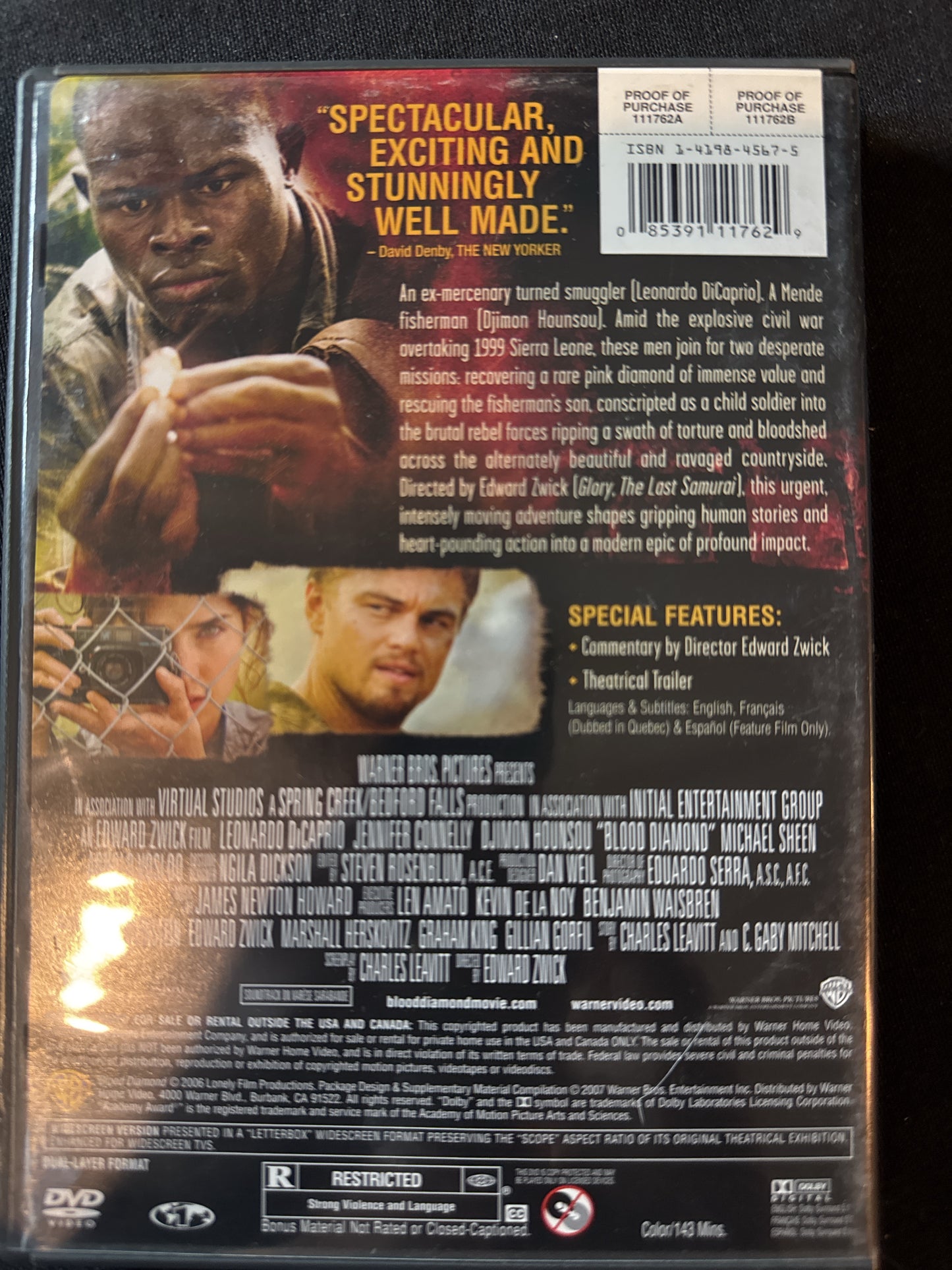 Blood Diamond DVD