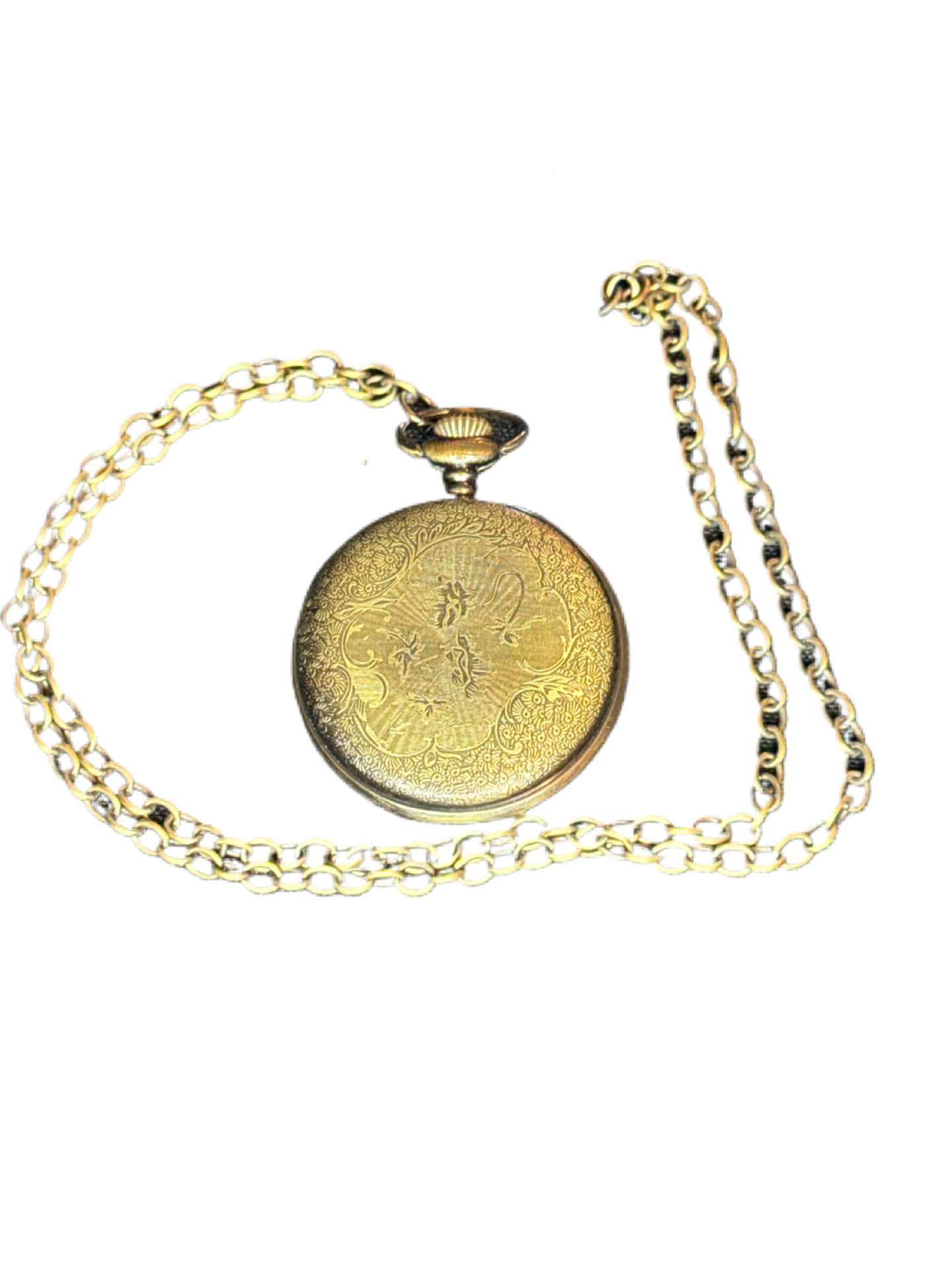 Pocket Watch, Quartz, Brass Cover Needs Battery