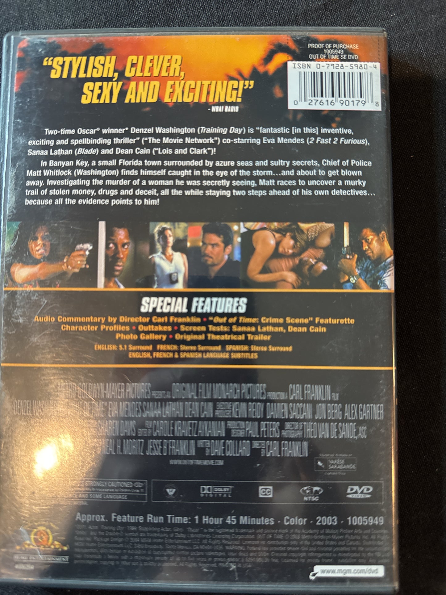 Out of Time DVD