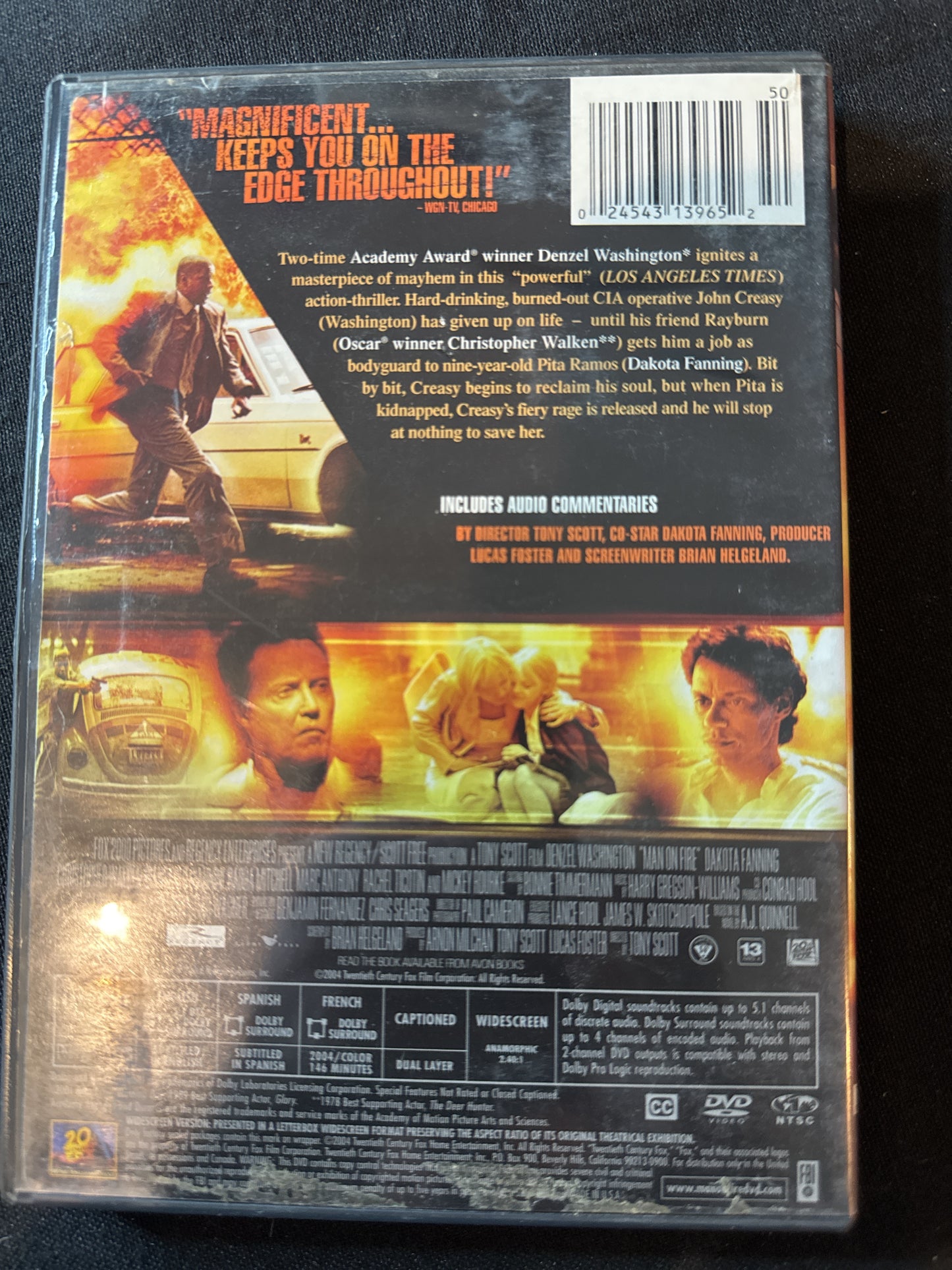 Man on Fire DVD