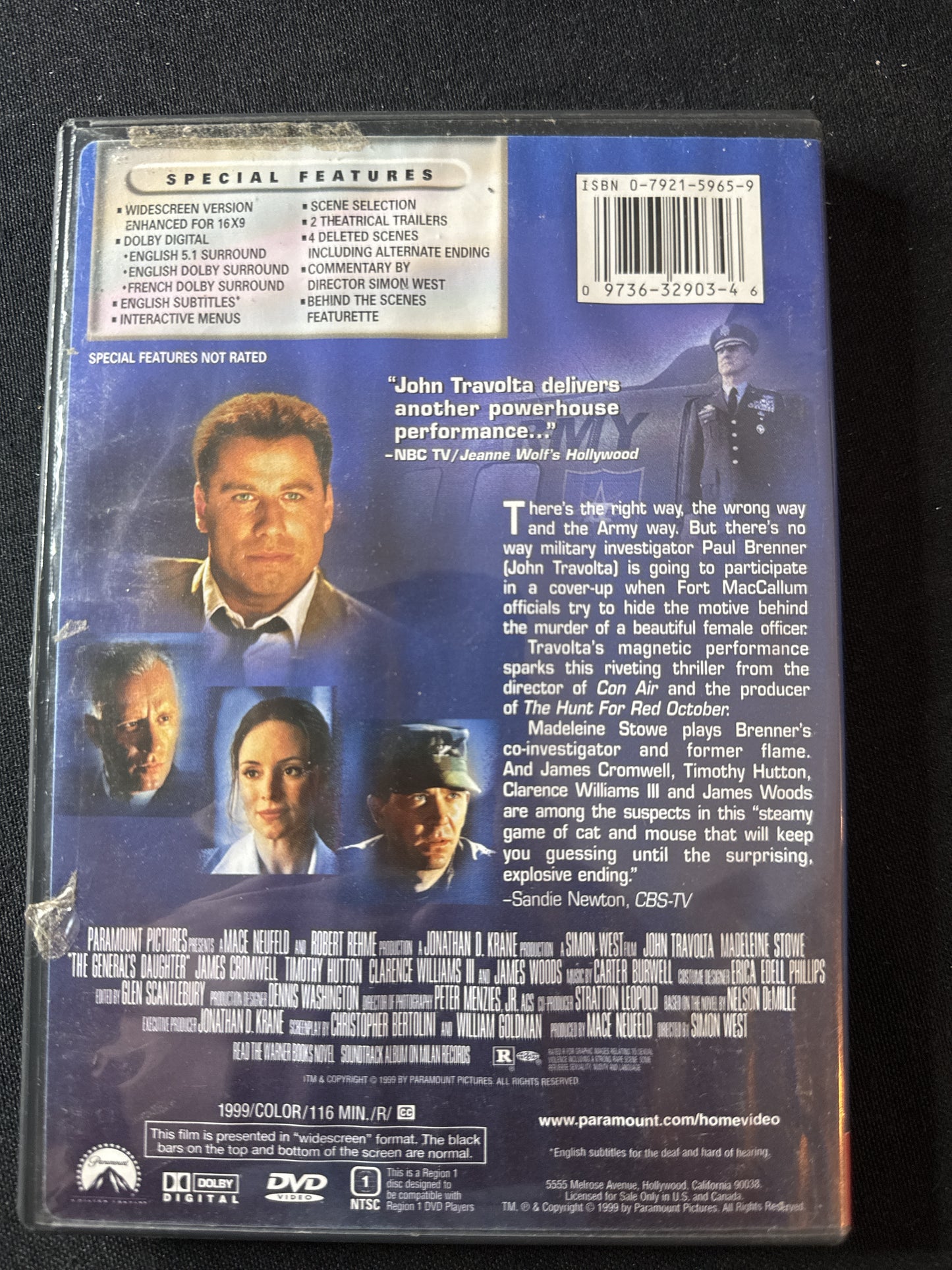 The General's Daughter DVD