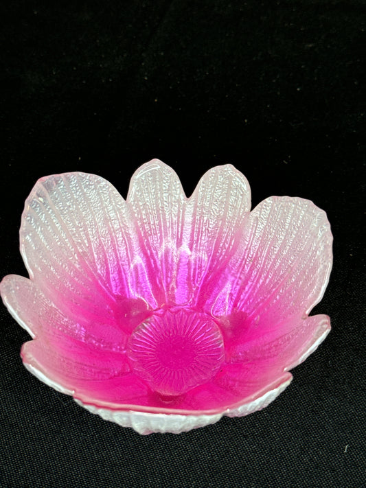 Pink Glass Bowl Rare Find One of a Kind