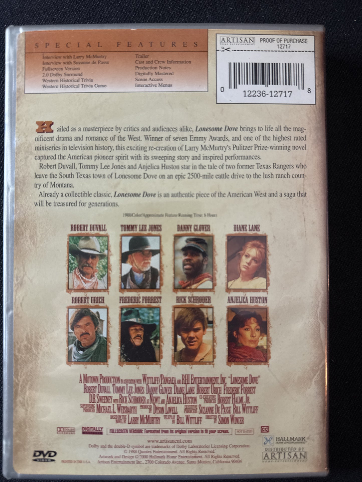 Lonesome Dove DVDs