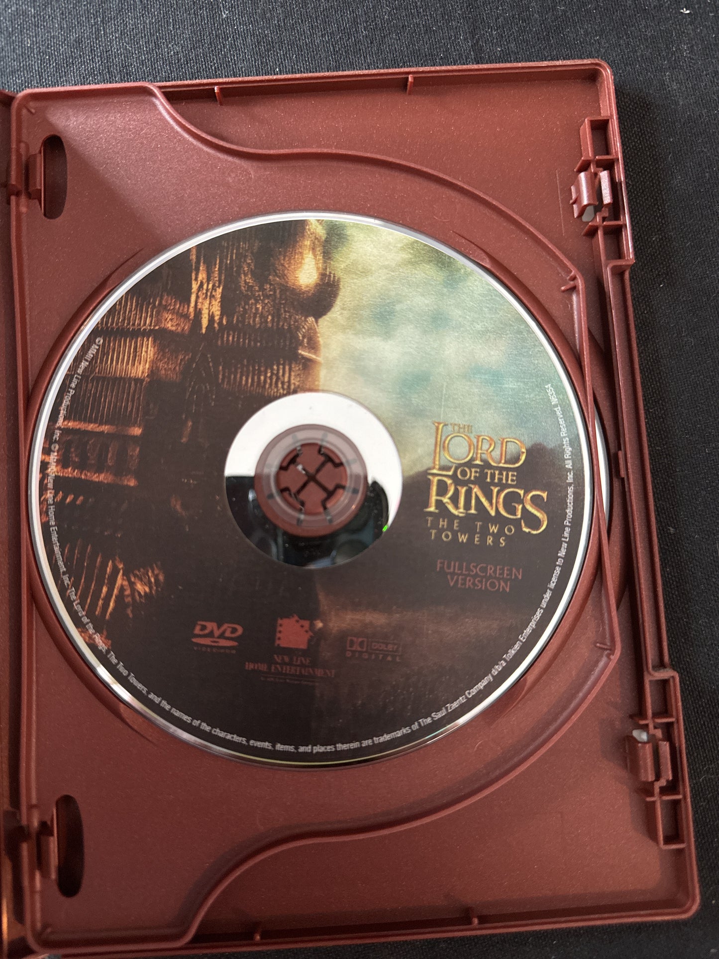 The Lord of the Rings The Two Towers DVDs