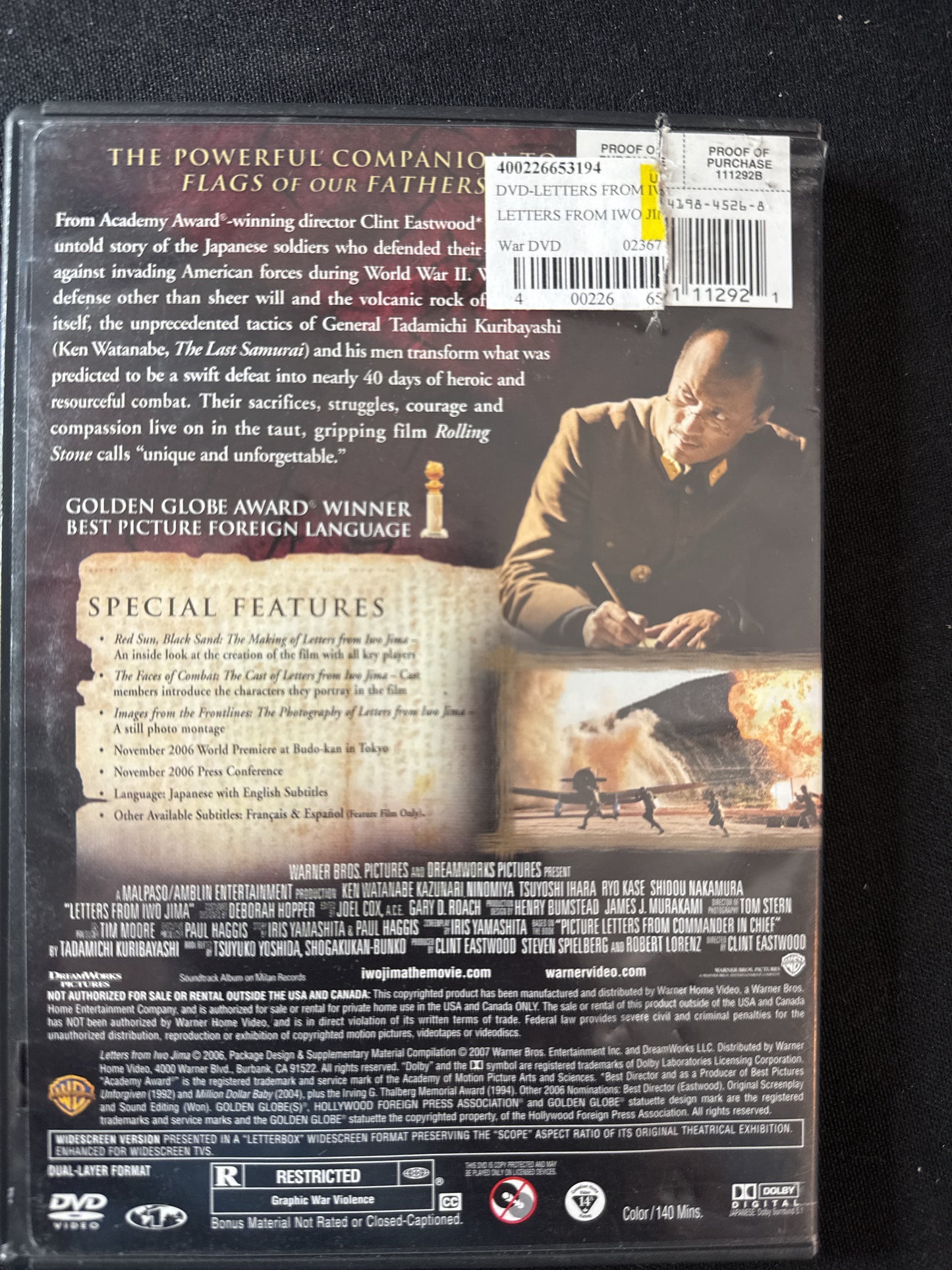 Letters From Iwo Jima DVDs