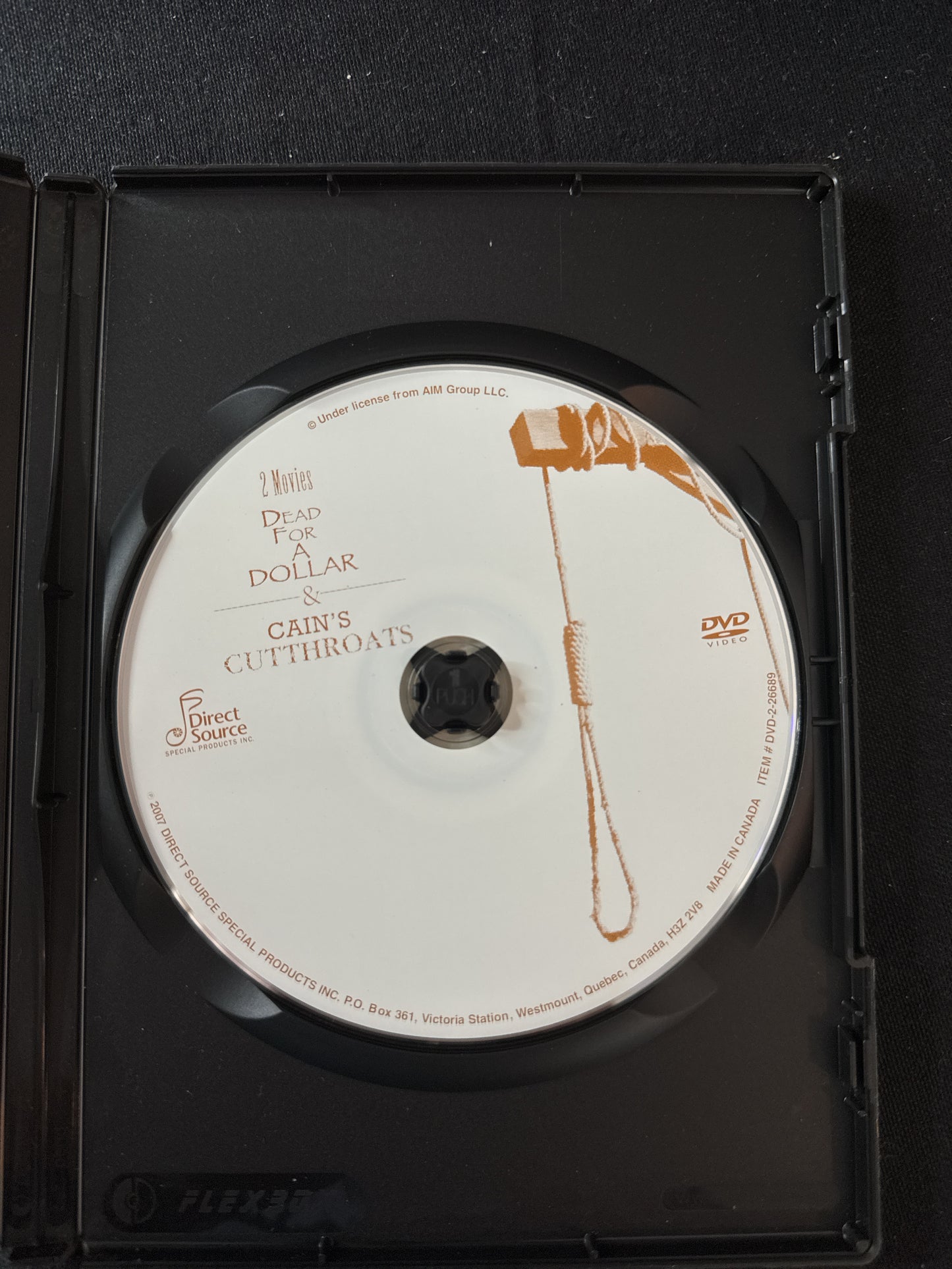 Dead For A Dollar & Cain's Cutthroats DVD